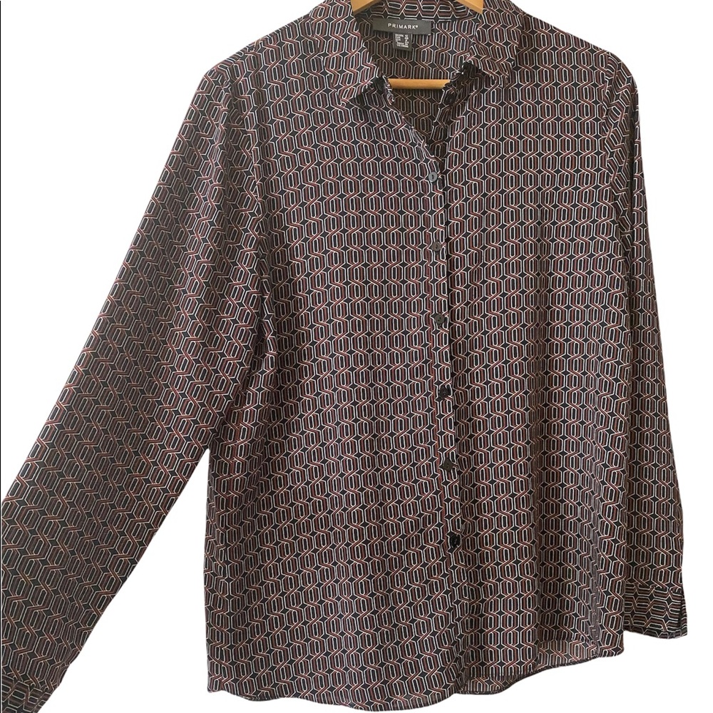 Primark Retro Print Button-down